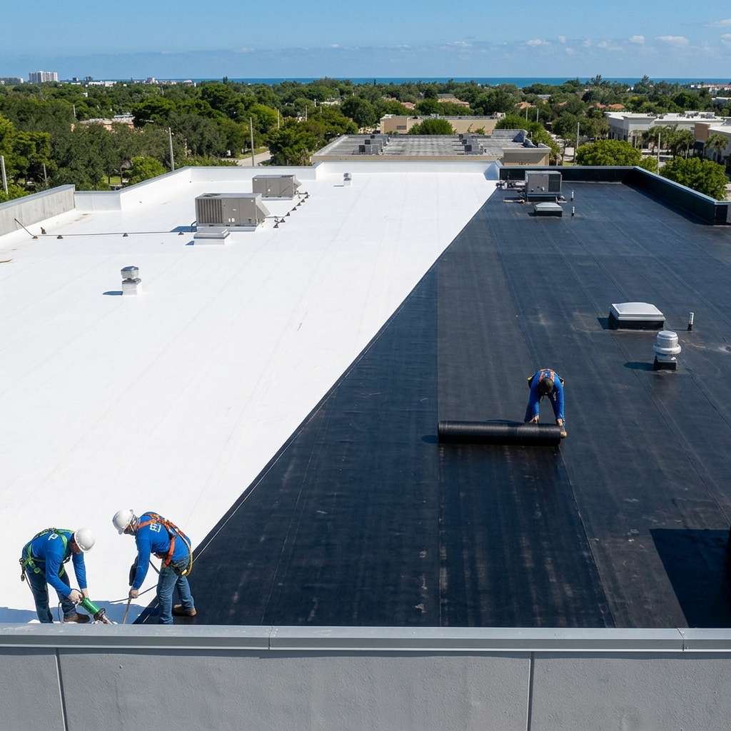 TPO vs EPDM commercial roofing system comparison